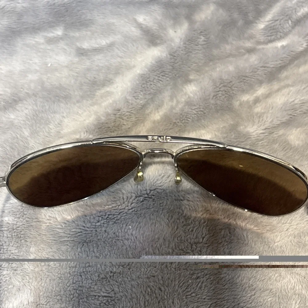 Bajio Soldado Sunglasses, Silver Gloss Frame, Rose Mirror Polycarbonate Lens Cas